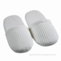 Hotel Slipper, Made of 100% Cotton Waffle Fabric, Open and Close Design for Hotel or Home